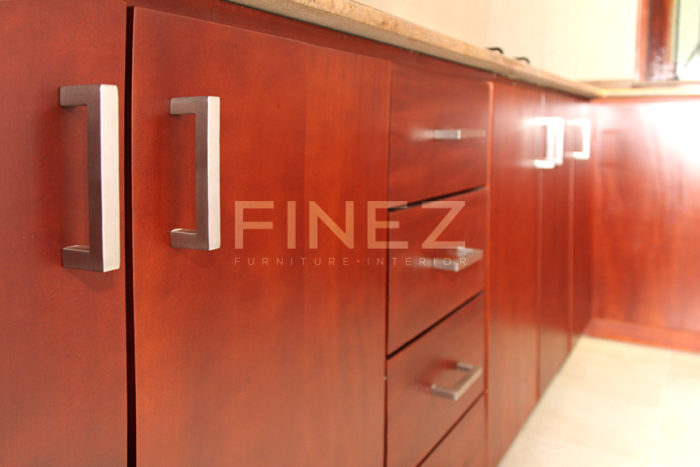 Close Up of Lower Cupboards of Chester Pantry by Finez